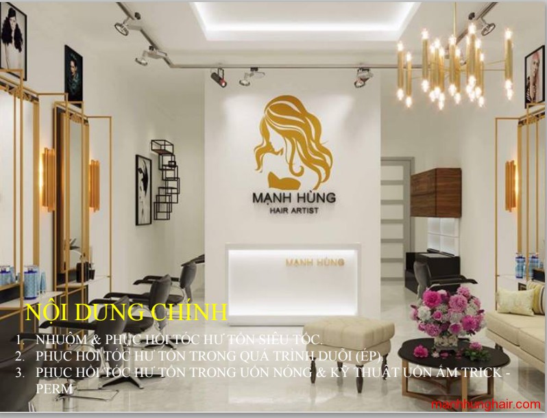 giáo trình tóc phục hồi , uốn, ép, nhuộm
